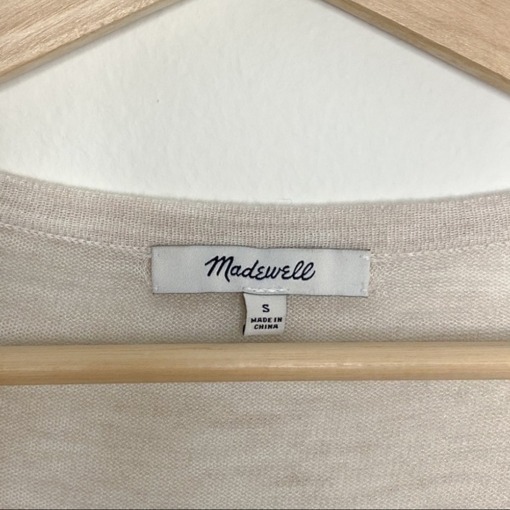 Madewell Tie Front thin sweater - Picture 5 of 7